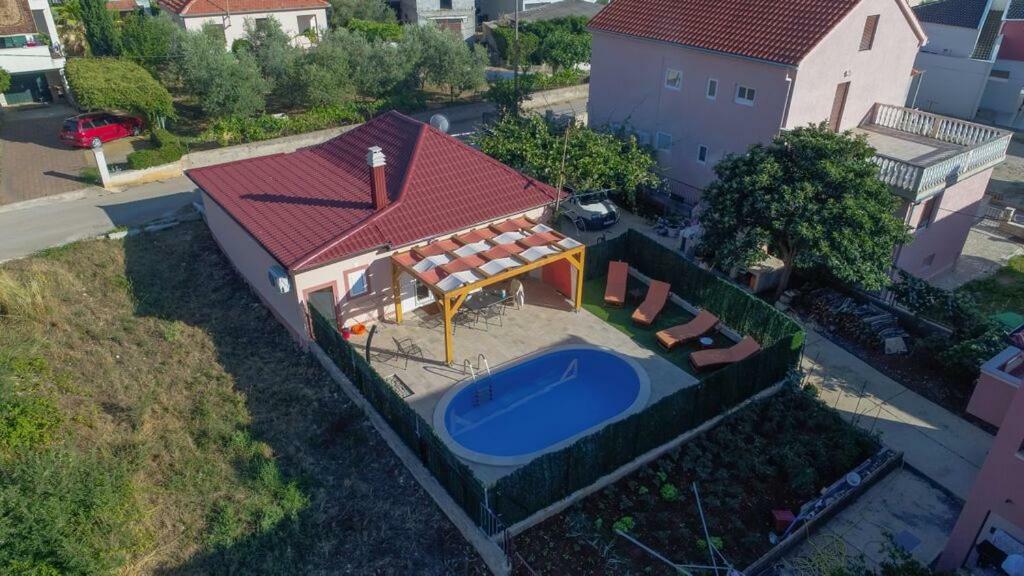Holiday Home Orange With Heated Pool And Parking Zadar Exterior foto